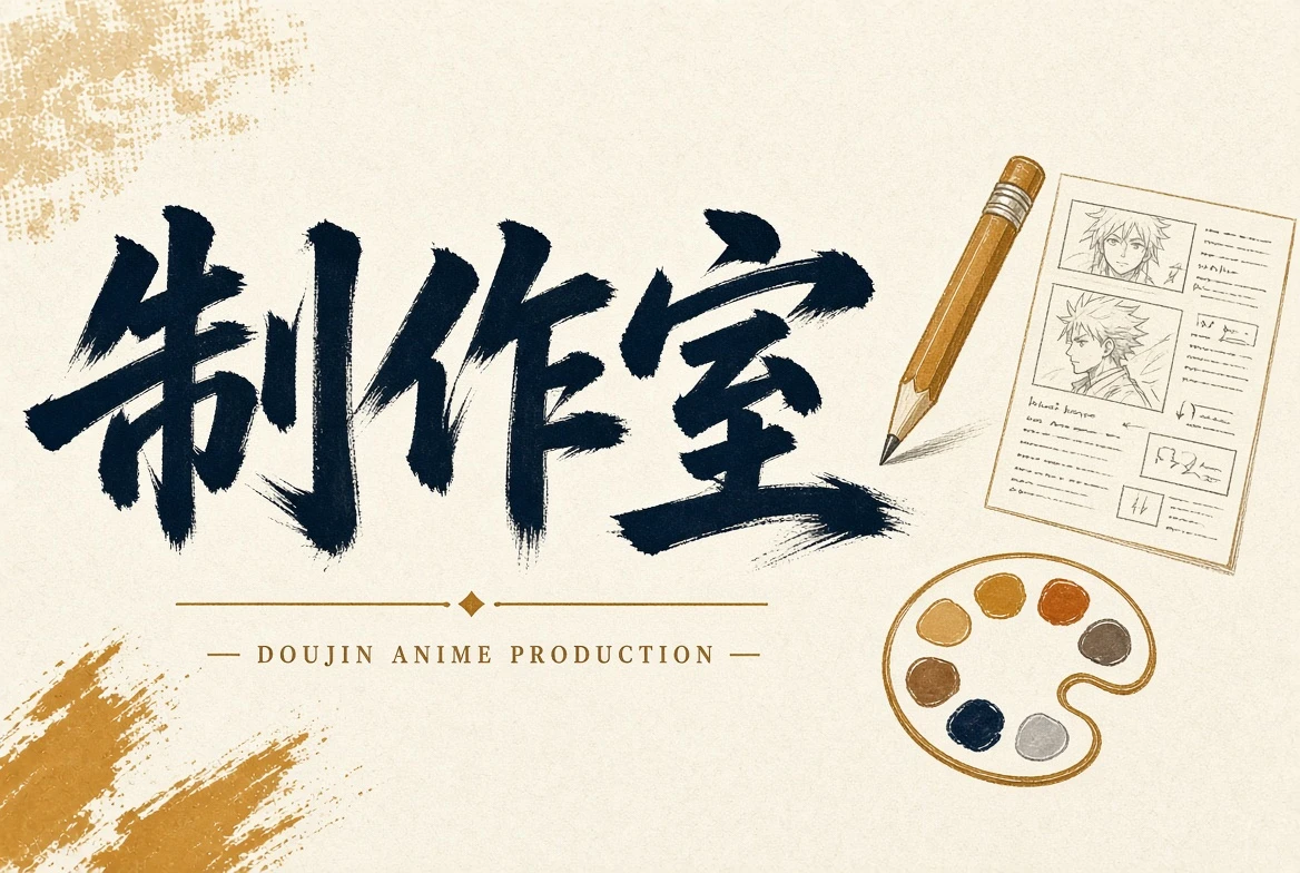 动漫制作过程示意